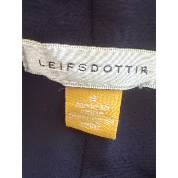 Anthropologie Leifsdottir Pleated “Optic” Palazzo Pants – Size 6 Navy Blue - Picture 6 of 8